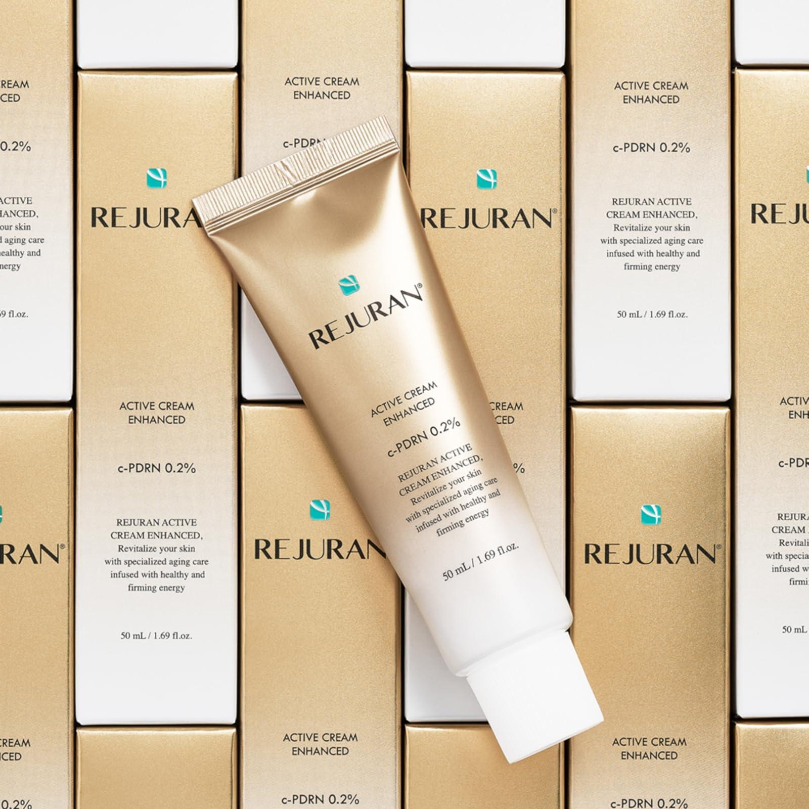 REJURAN® Active Cream Enhanced, DOT™ c-PDRN® – Deep Rejuvenation Salmon DNA PDRN Face Moisturizer for Collagen Boosting, Skin Elasticity, Firming, and Lifting. Korean Skincare. (1.69 fl oz)