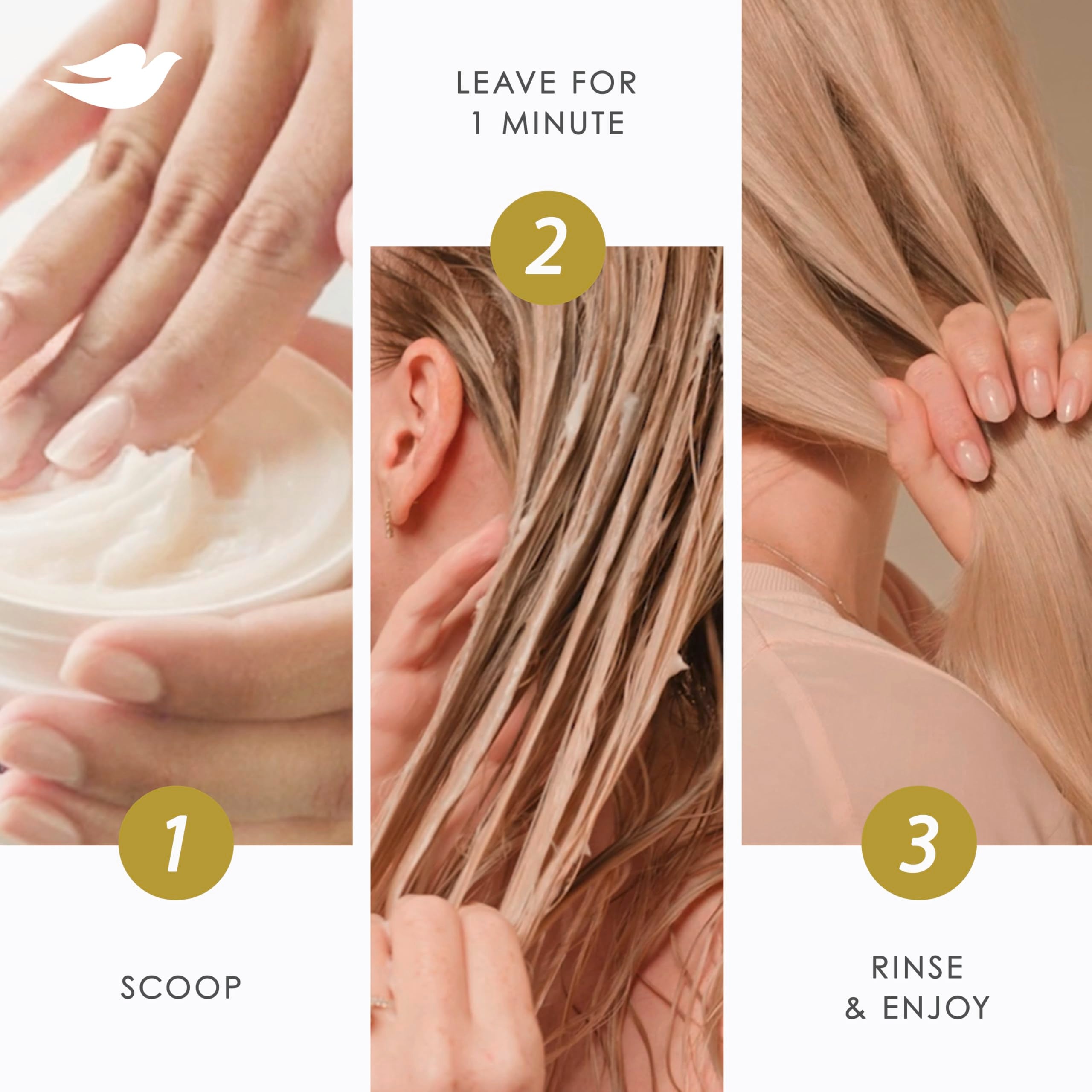 Dove Hair Intensive Repair 10in1 Serum Mask for Damaged Hair with Bio-Protein Care Technology and Amino Serum 9.2 fl oz