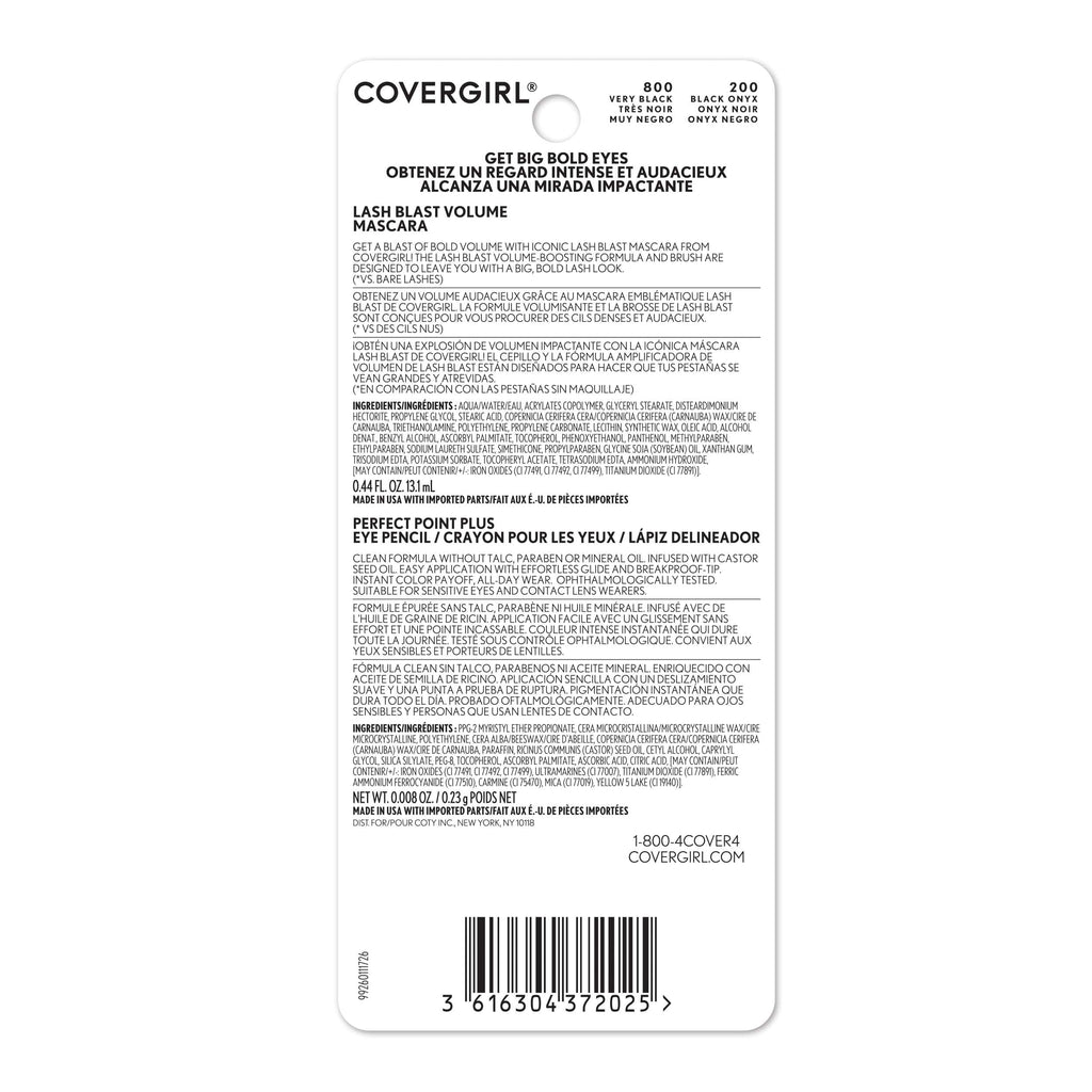 Covergirl Lash Blast Volume Mascara, Very Black