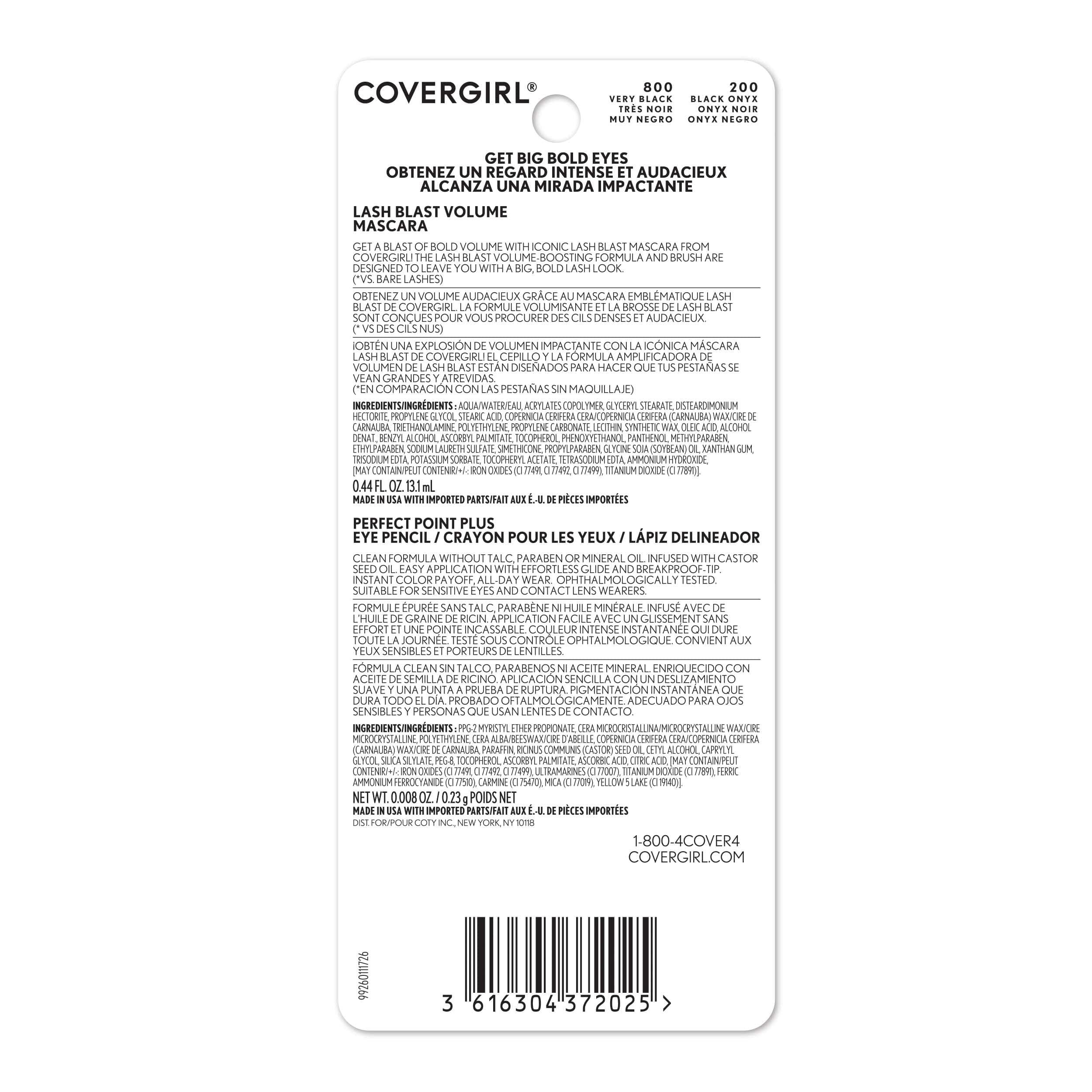 Covergirl Lash Blast Volume Mascara, Very Black