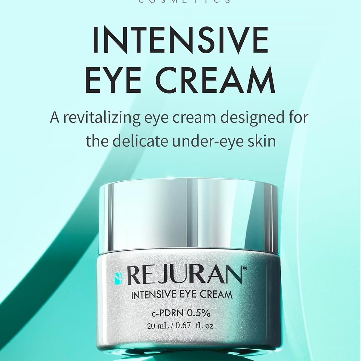 REJURAN® Intensive Eye Cream, c-PDRN® - Fast-Acting Eye Treatment for Wrinkles, Lifting, and Dark Circles. Instant Hydration and Visible Revitalization. Korean Skin Care (0.67 fl oz)