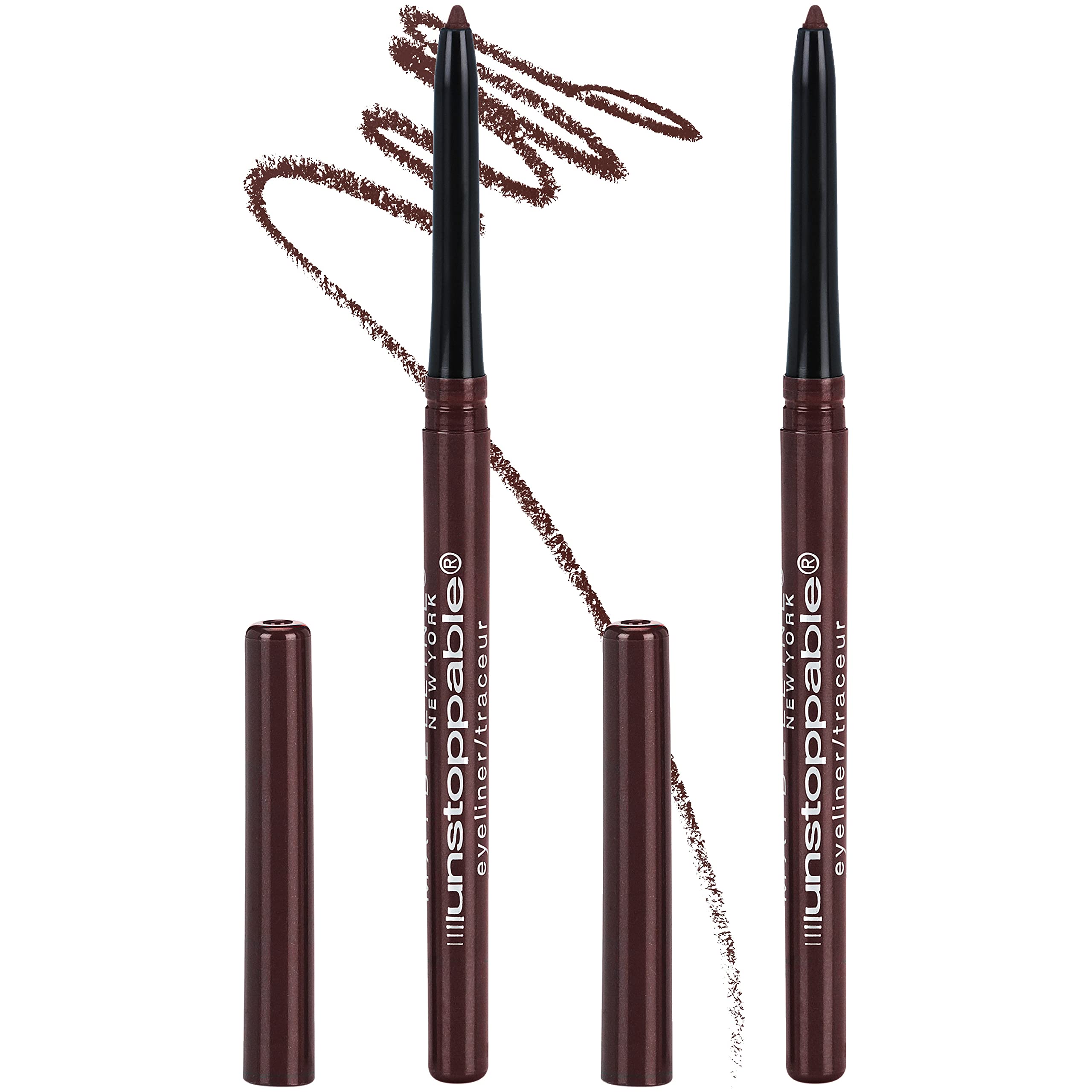 Maybelline Unstoppable Waterproof Mechanical Black Eyeliner Pencil, Easy to Apply, Smooth Glide, Up to 24 Hour Wear, Onyx