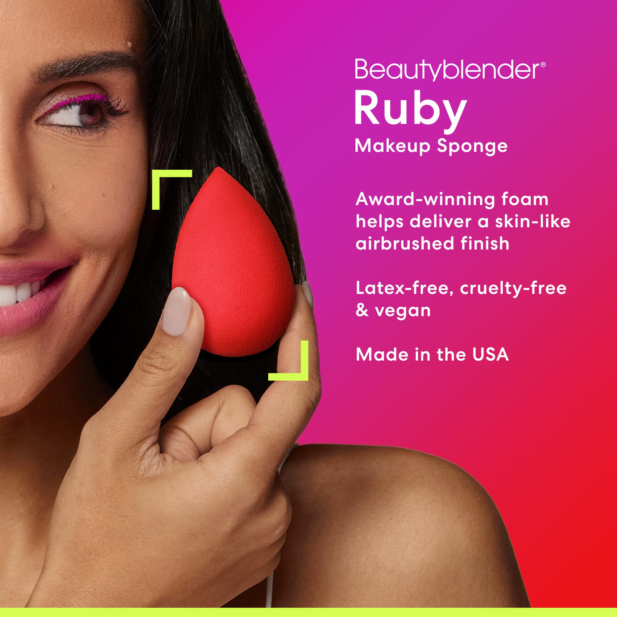 Beautyblender® | Bubble Beauty Blender Makeup Sponge, Super-Soft Foam Easily Blends Foundations, Powders & Creams, Made in USA, Reusable, Washable, Streak Free Application, Vegan, Cruelty Free