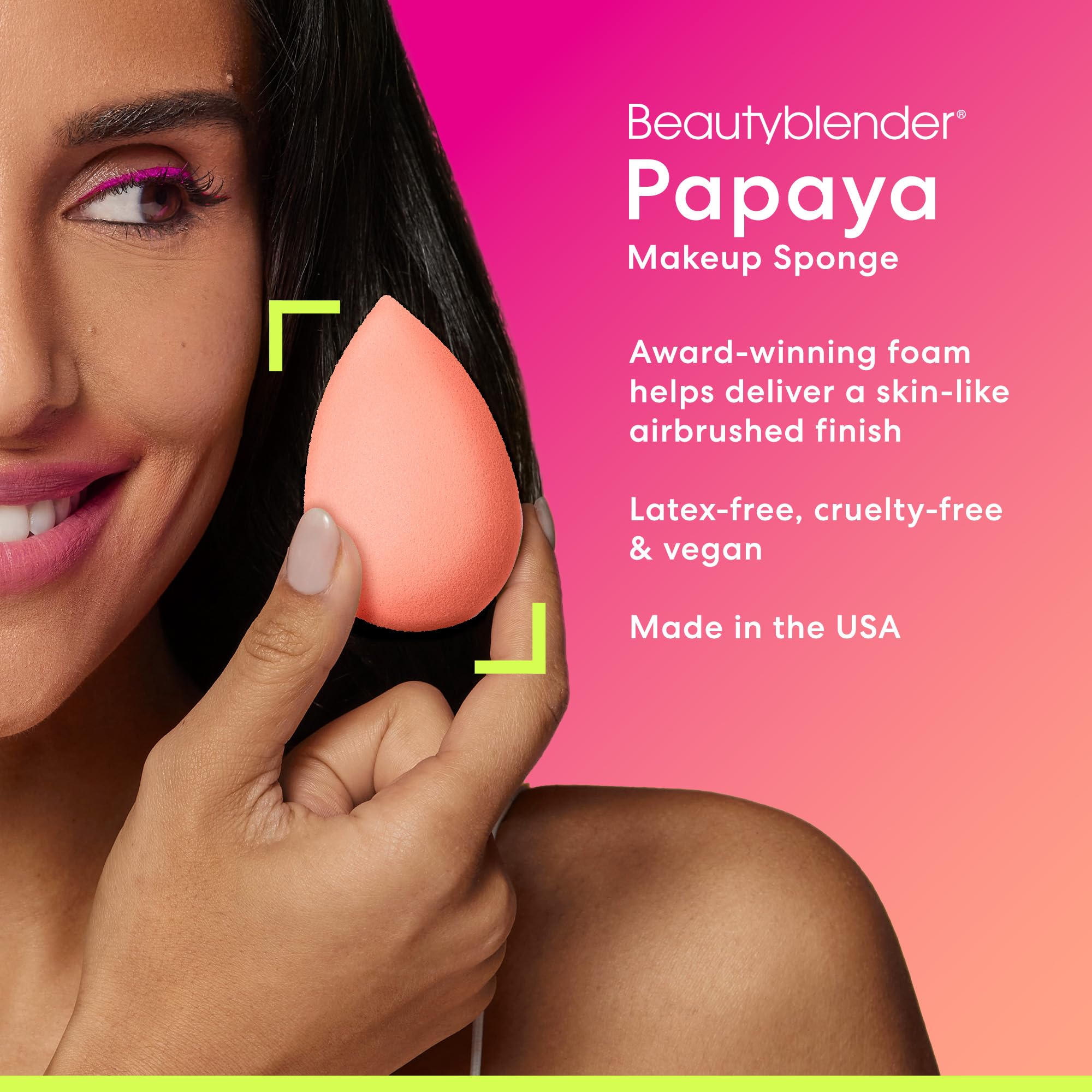 Beautyblender® | Bubble Beauty Blender Makeup Sponge, Super-Soft Foam Easily Blends Foundations, Powders & Creams, Made in USA, Reusable, Washable, Streak Free Application, Vegan, Cruelty Free