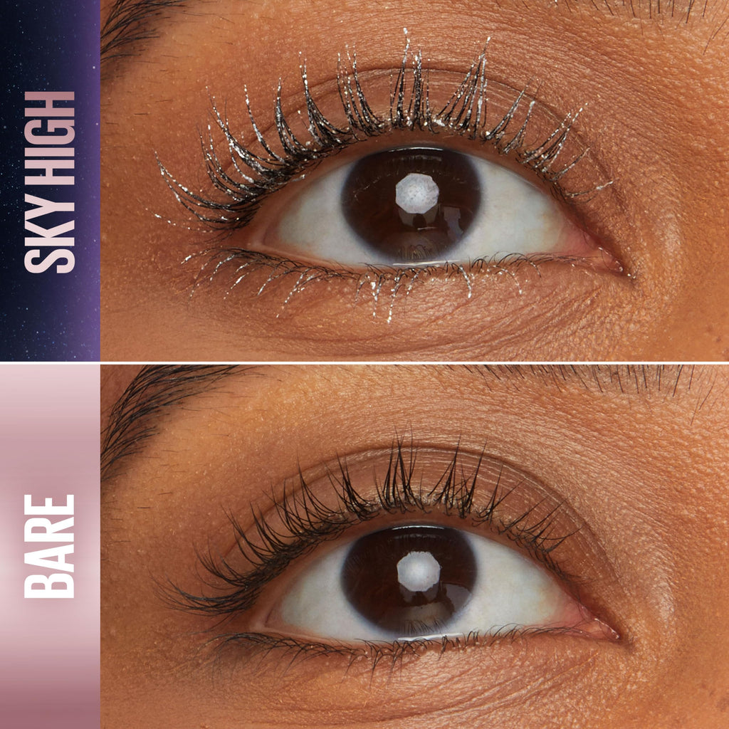 Maybelline Lash Sensational Sky High Washable Mascara Makeup, Volumizing, Lengthening, Defining, Curling, Multiplying, Buildable Formula, Blackest Black, 1 Count