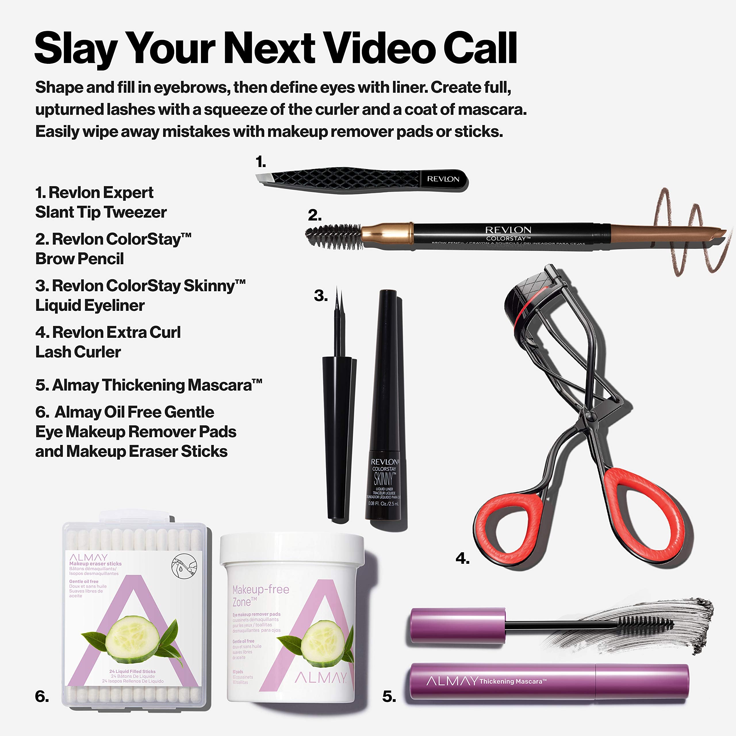 Revlon ColorStay Eyebrow Pencil with Spoolie Brush, Waterproof, Hair-Like Strokes, Stocking Stuffer for Her, 205 Blonde, 0.021 oz