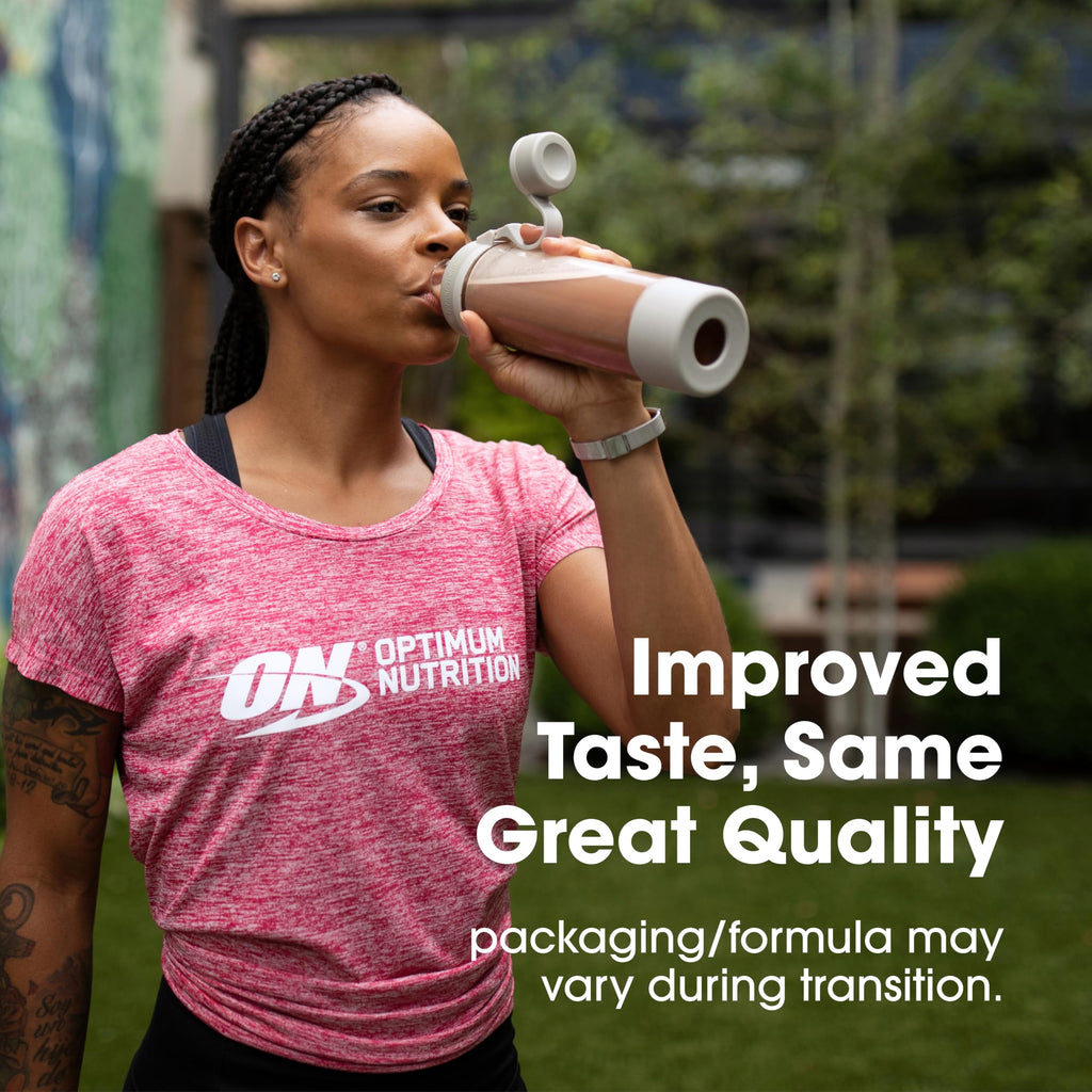 Optimum Nutrition Gold Standard 100% Whey Protein Powder, Vanilla Ice Cream, 2 Pound (Packaging May Vary)