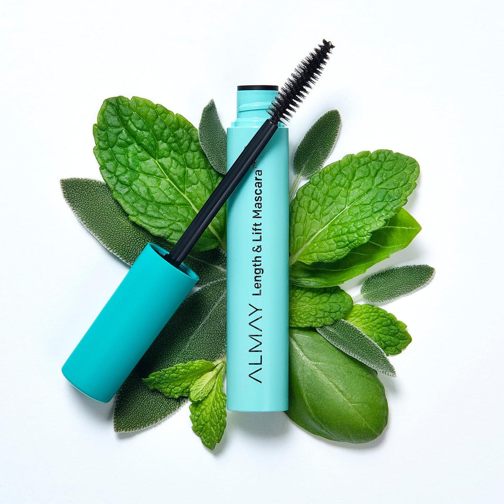 Almay Lengthening Mascara, Volume & Lift, Eye Makeup, Hypoallergenic and-Fragrance Free, 010 Blackest Black, 0.24 fl oz.