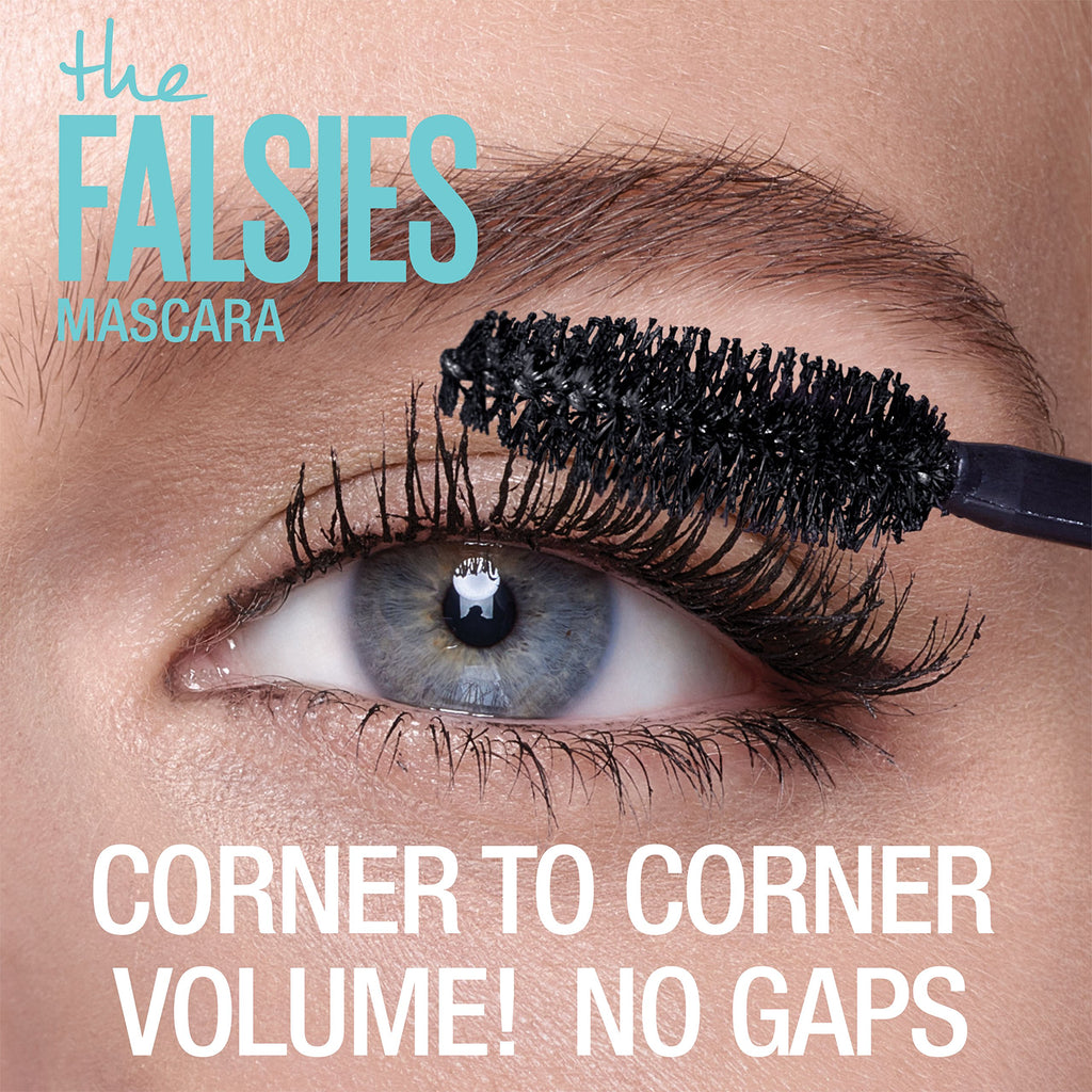 Maybelline Volum' Express The Falsies Washable Fiber Mascara, Volumizing and Separating Make Up Formula, Very Black, 1 Count